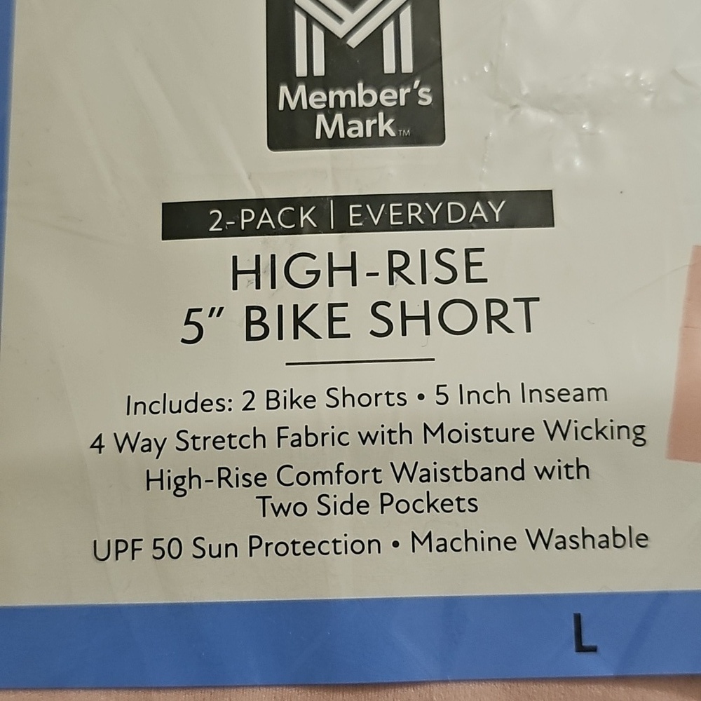 Member's Mark Women's 2-Pack Bike 5" Short UPF 50 Sun Protection - Picture 9 of 9